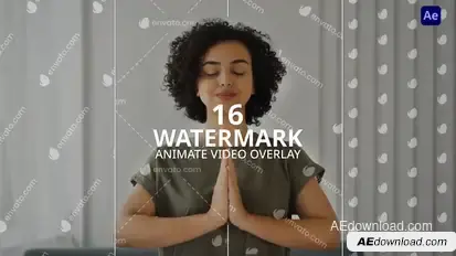 Animate Watermark Video Overlay Elements template preview