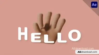 Animated Typeface Titles template preview