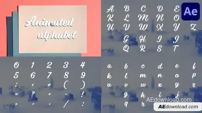 Animated Alphabet | After Effects Titles template preview