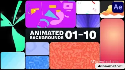Animated Backgrounds for After Effects Elements template preview