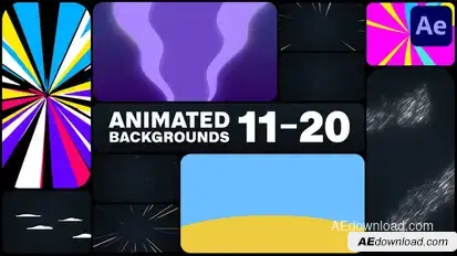 Animated Backgrounds for After Effects Elements template preview