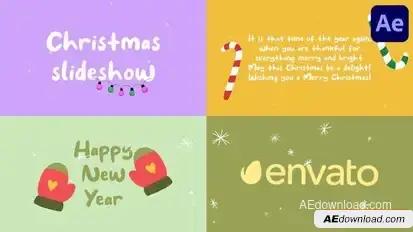 Animated Christmas Cards | After Effects Openers template preview