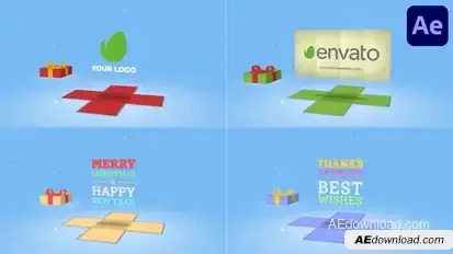 Animated Gift Box | After Effects Titles template preview