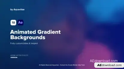 Animated Gradient Backgrounds Elements template preview
