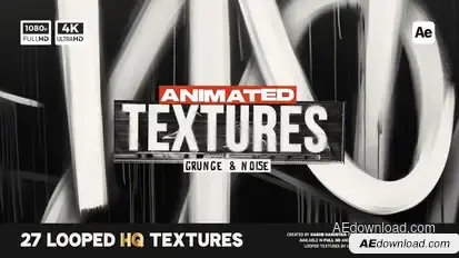Animated Grunge & Noise Textures Elements template preview
