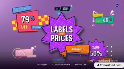 Animated Labels & Prices Elements template preview