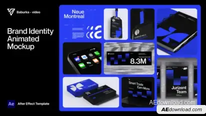 Animated Mockup | Brand Identity Product Promo template preview