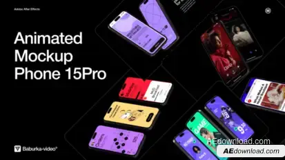 Animated Mockup | Phone 15Pro Product Promo template preview