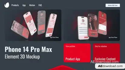 Animated Phone Mockup for App Promo Product Promo template preview