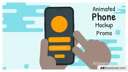 Animated Phone Mockup Promo Product Promo template preview