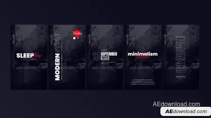 Animated Story titles Titles template preview