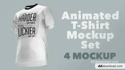 Animated T-Shirt Mockup Set Product Promo template preview