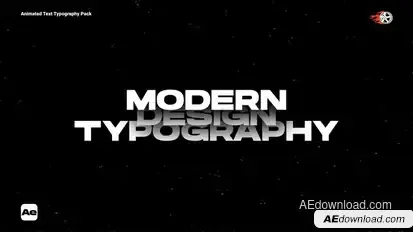 Animated Text Typography Titles template preview