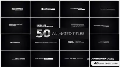 Animated Titles Titles template preview