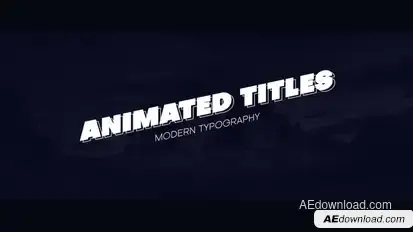 Animated Titles Titles template preview