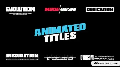 Animated Titles Titles template preview