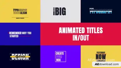 Animated Titles Titles template preview
