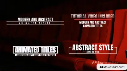 Animated Titles Titles template preview