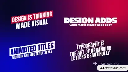 Animated Titles Titles template preview