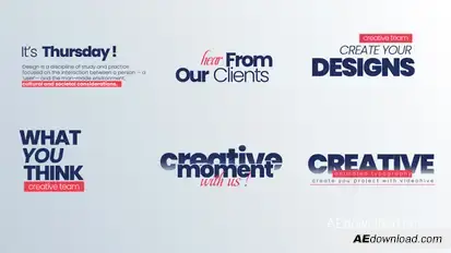 Animated Titles Titles template preview