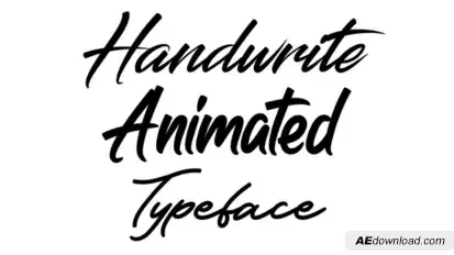 Animated Typeface Titles template preview