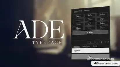 Animated Typeface - Ade Titles template preview