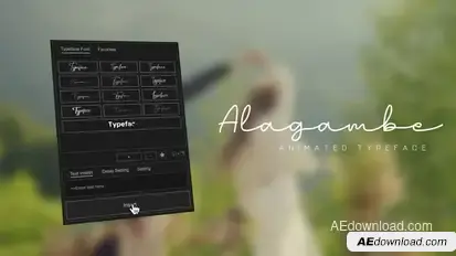 Animated Typeface - Alagambe Titles template preview