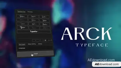 Animated Typeface - Arck Titles template preview