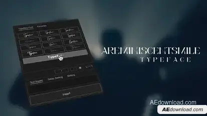 Animated Typeface - Areminiscentsmile Titles template preview