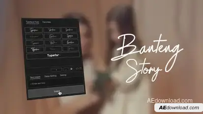 Animated Typeface - Banteng Story Titles template preview