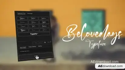 Animated Typeface - Belovedays Titles template preview
