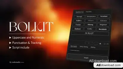 Animated Typeface - Bolkit Rayek Titles template preview