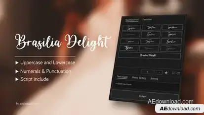 Animated Typeface - Brasilia Delight Titles template preview