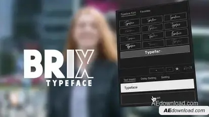 Animated Typeface - Brix Titles template preview