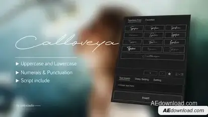 Animated Typeface - Calloveya Titles template preview