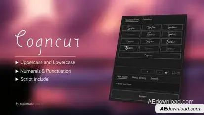 Animated Typeface - Cogncur Titles template preview
