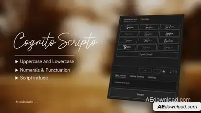 Animated Typeface - Cognito Scripto Titles template preview