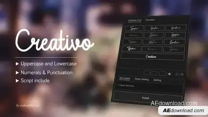 Animated Typeface - Creativo Titles template preview