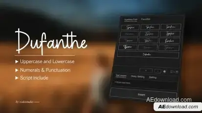 Animated Typeface - Dufanthe Titles template preview