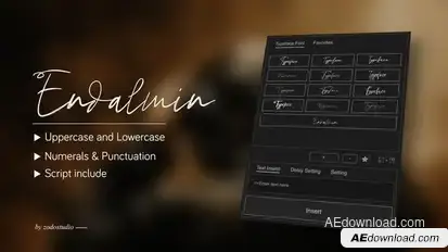 Animated Typeface - Endalmin Titles template preview