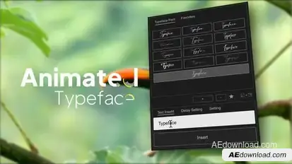 Animated Typeface - Eudoxus Titles template preview