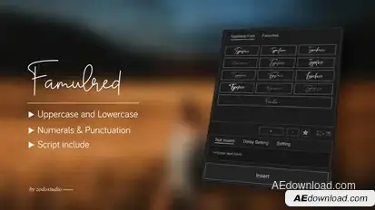 Animated Typeface - Famulred Titles template preview