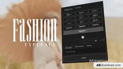 Animated Typeface  - Fashion 01 Titles template preview