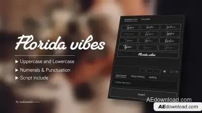Animated Typeface - Florida vibes Titles template preview