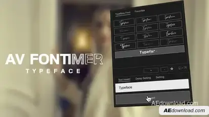 Animated Typeface - Fontimer Titles template preview