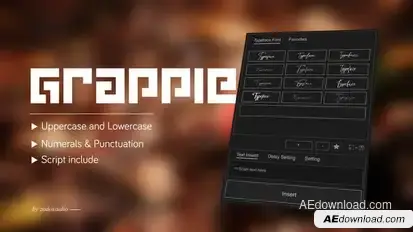 Animated Typeface - Grapple BRK Titles template preview