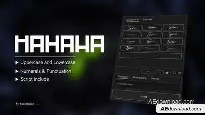 Animated Typeface - Mahawa Titles template preview