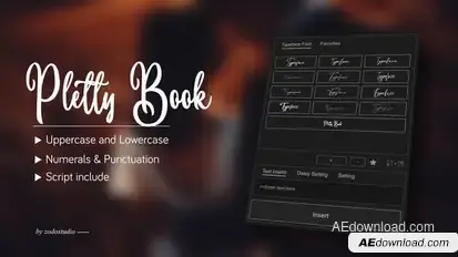 Animated Typeface - Pletty Book Titles template preview