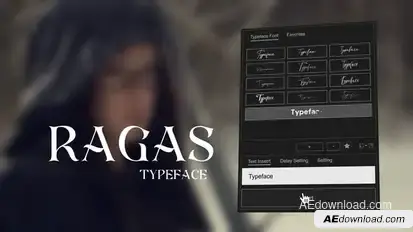 Animated Typeface - Ragas Titles template preview