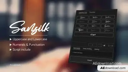 Animated Typeface - Sansilk Titles template preview